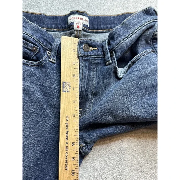 Lucky Brand Jeans Womens 4/27R Blue Sweet Mid Rise Straight Denim Pants Casual - Picture 6 of 15